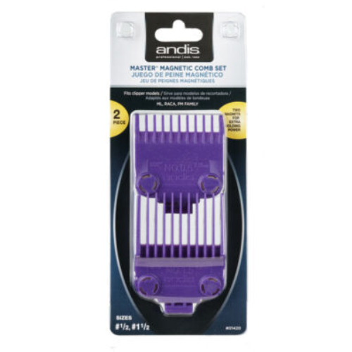 ANDIS Barber Master Dual Magnetic Hair Clipper 2 Pc Comb Guide Set CL-01900-0